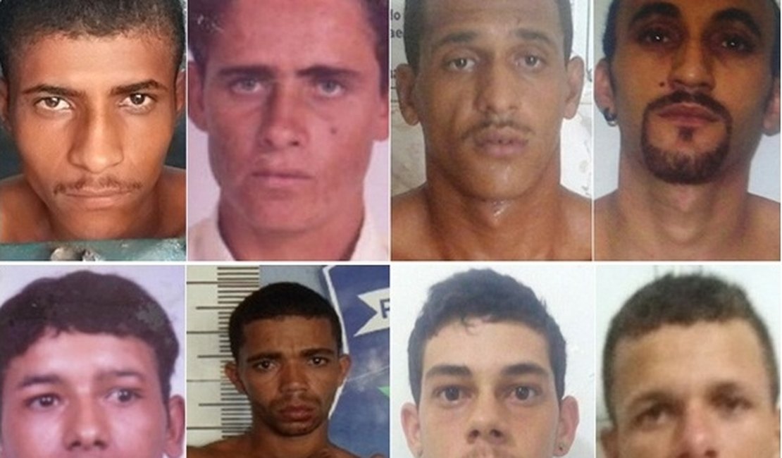 Polícia divulga fotos de criminosos que fugiram de delegacia no Sertão de AL