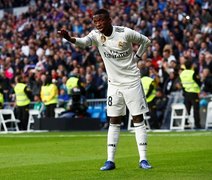 Vinicius Junior abre placar e celebra 2° gol para o Real Madrid