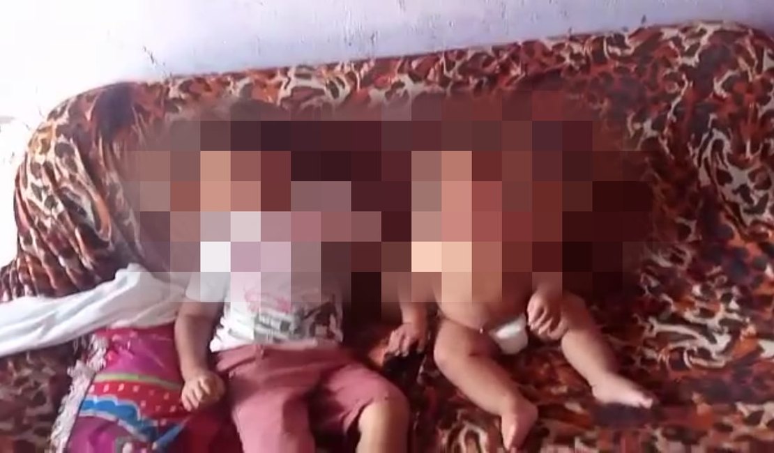 Vídeo. Após denúncia de vizinhos, Conselho Tutelar resgate crianças em Arapiraca