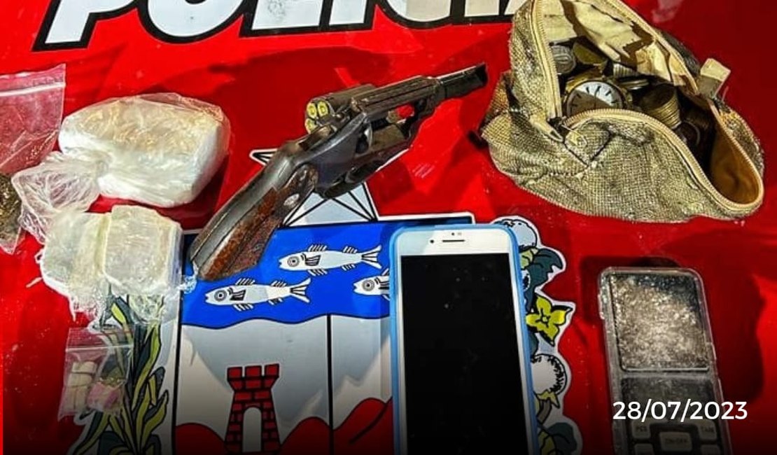 Homem é preso em flagrante traficando drogas em Arapiraca