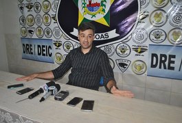 Preso em Arapiraca suspeito de participar de nove ataques a bancos em AL