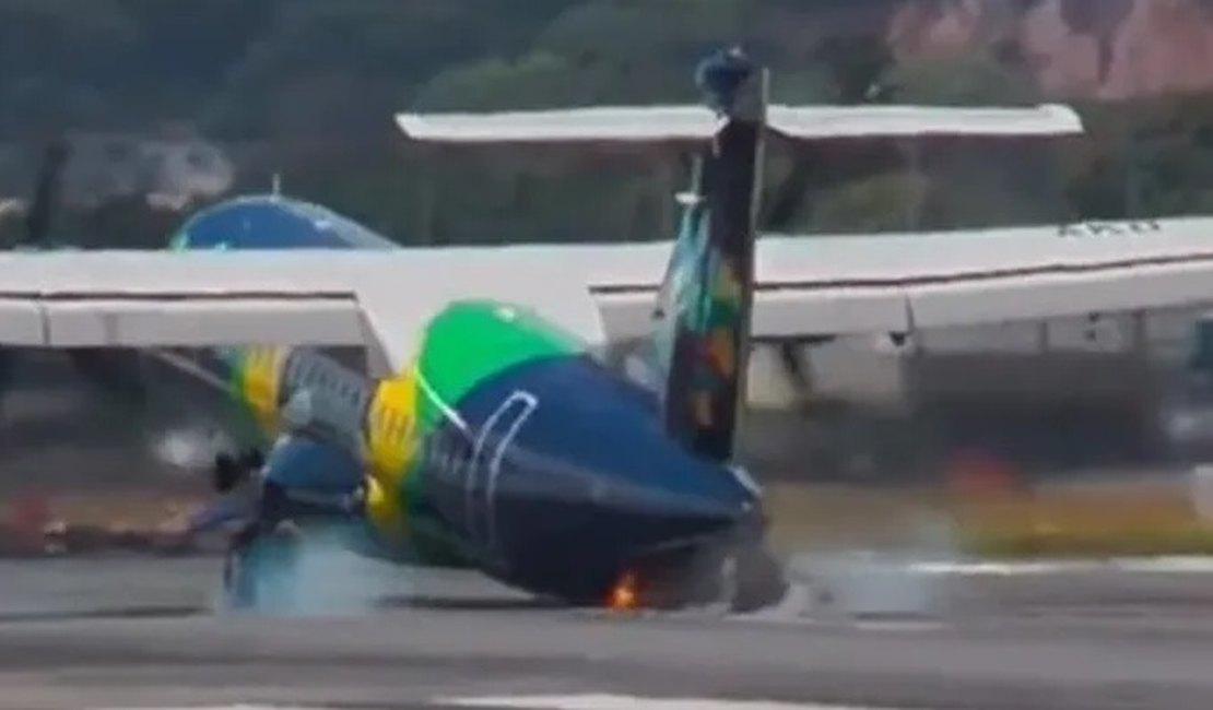 Vídeo. Avião da Azul bate a cauda na pista e solta faísca em pouso agressivo no Aeroporto do Recife