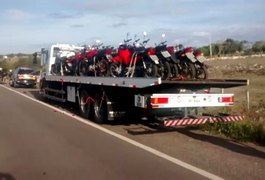 PRF realiza prisões e recolhe 50 motocicletas durante operação em Alagoas