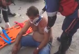 Câmera flagra acidente na Rua Bela Vista em Arapiraca