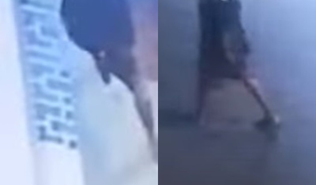 Câmera flagra homem invadindo loja, para furtar, em Arapiraca; Assista