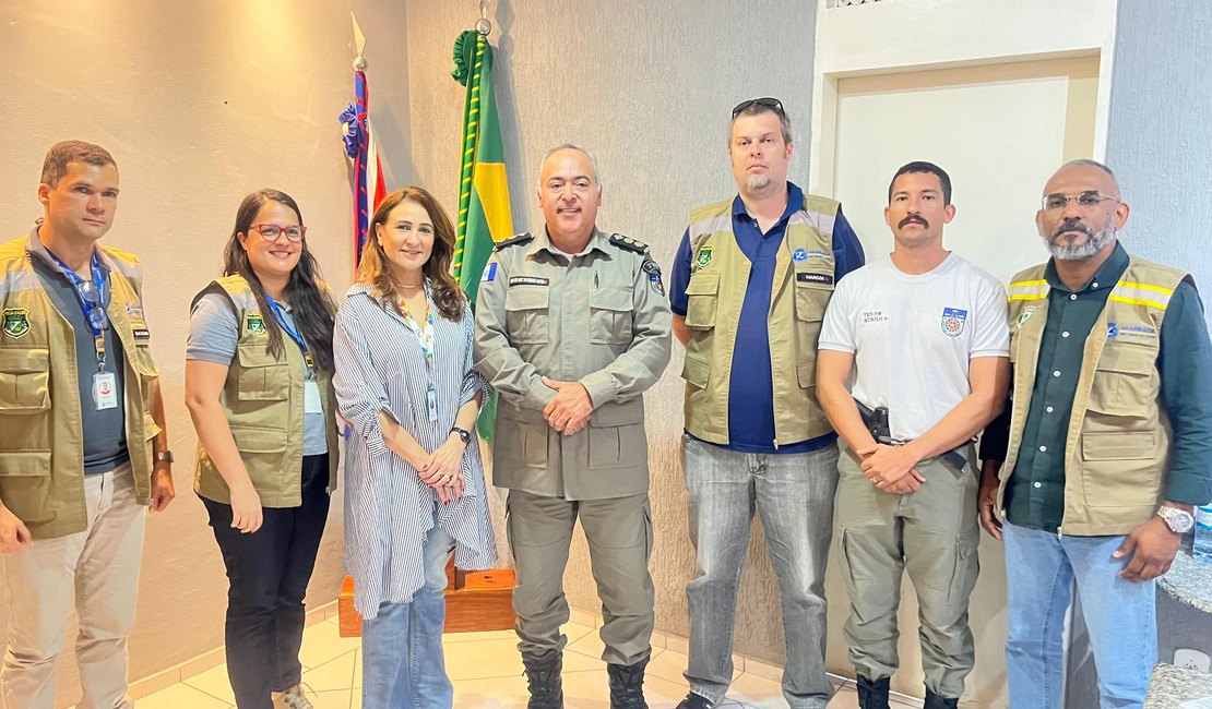 Equipe da Secretaria de Desenvolvimento Urbano e Meio Ambiente se reúne com o comando do 3ºBPM