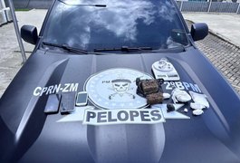 PELOPES e Serviço de Inteligência do 2º BPM prendem homem por tráfico de drogas em União dos Palmares
