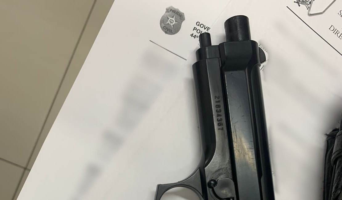 Suspeito é preso com simulacro de arma de fogo no interior de Alagoas