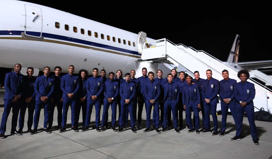 Brasil já está na Rússia para a Copa do Mundo e tem folga nesta segunda