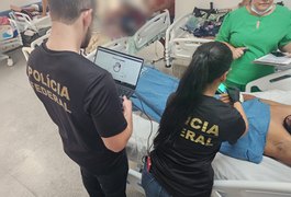 Polícia Federal identifica pacientes em hospitais para tentar localizar parentes, em Alagoas