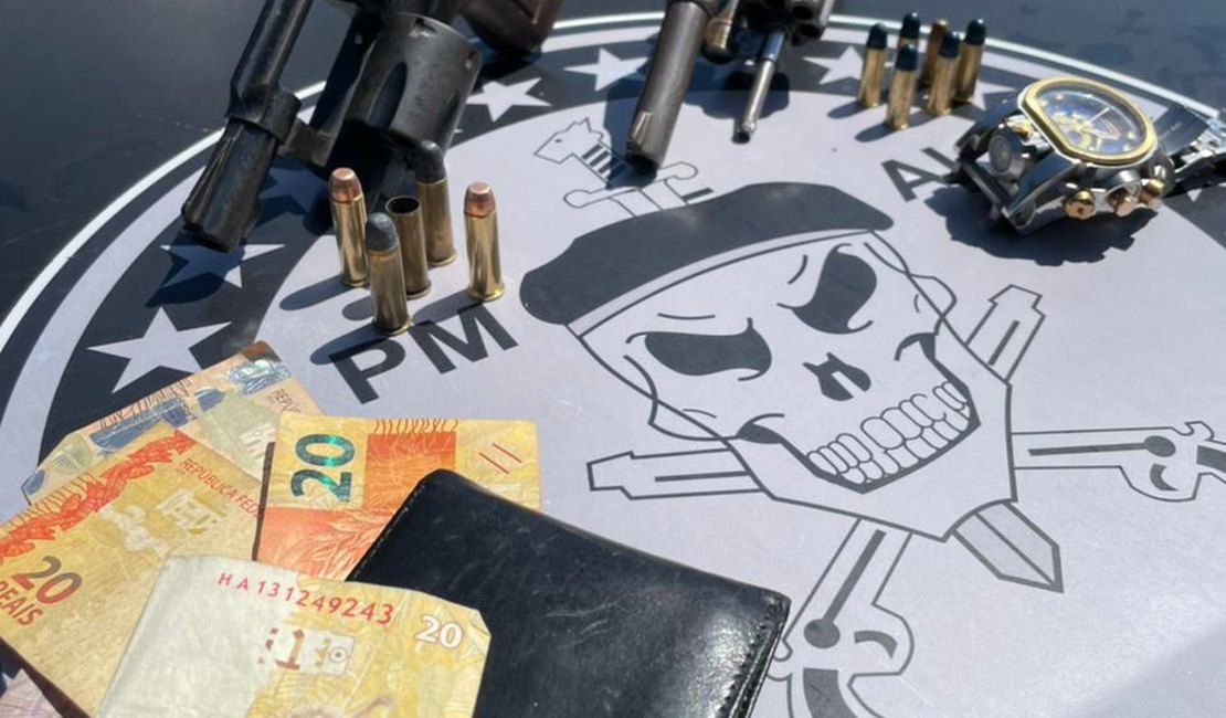 Após roubo em Arapiraca e intensa perseguição, criminosos são presos em povoado de Jaramataia