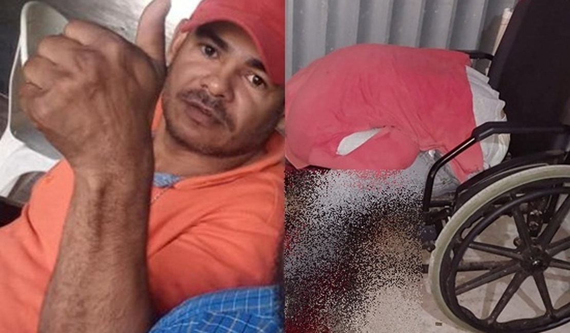Deficiente físico é assassinado a tiros na porta de casa, em Quebrangulo
