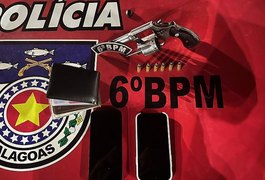 Jovem é preso com arma de fogo durante a Festa da Tainha, em Japaratinga