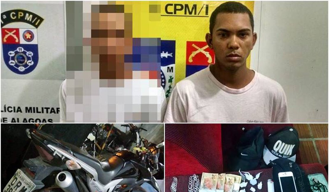 Jovens são detidos com maconha e dinheiro em São Miguel dos Campos