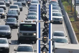 Em SP, Renan Filho afirma que 'faixa azul' para motociclistas pode chegar a outras cidades do país