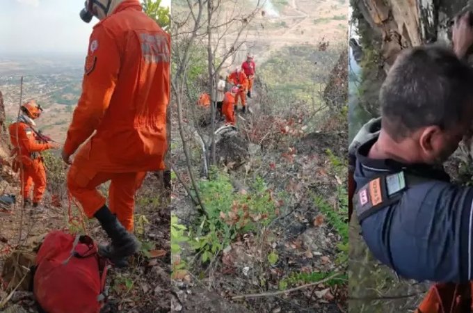 Homem de 50 anos cai ao fazer selfie e fica mais de 11 horas preso à beira de precipício no Tocantins