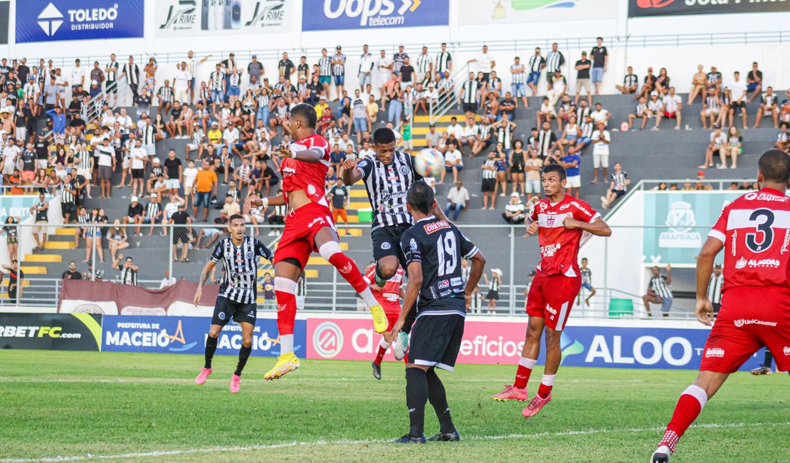 1X1: ASA empata com CRB no Estádio Coaracy da Mata Fonseca