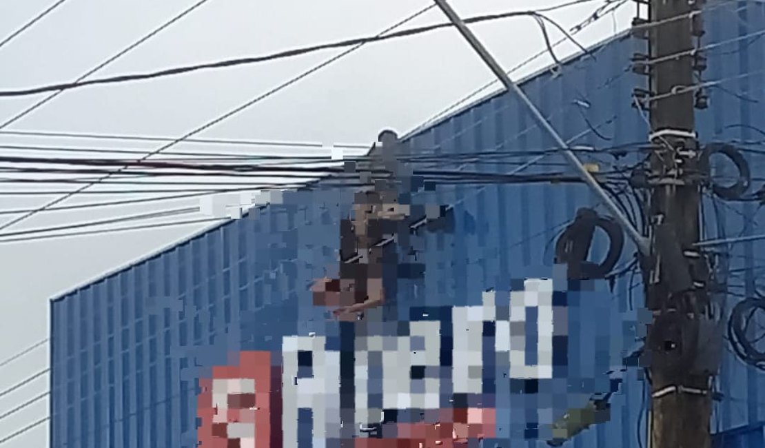 Homem que ficou pendurado na fachada de supermercado em Junqueiro após choque elétrico teve 90% do corpo queimado