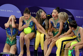 Victória Borges se machuca e Brasil fica fora da final da ginástica rítmica por equipes