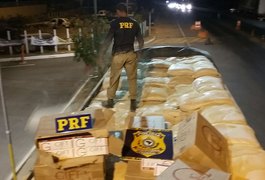 Carga de cigarros avaliada em R$925 mil é apreendida pela PRF em Garanhuns
