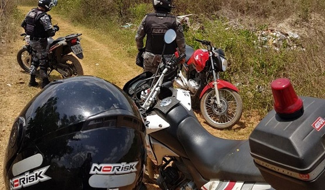 Rocam recupera motocicleta roubada na zona rural de Arapiraca