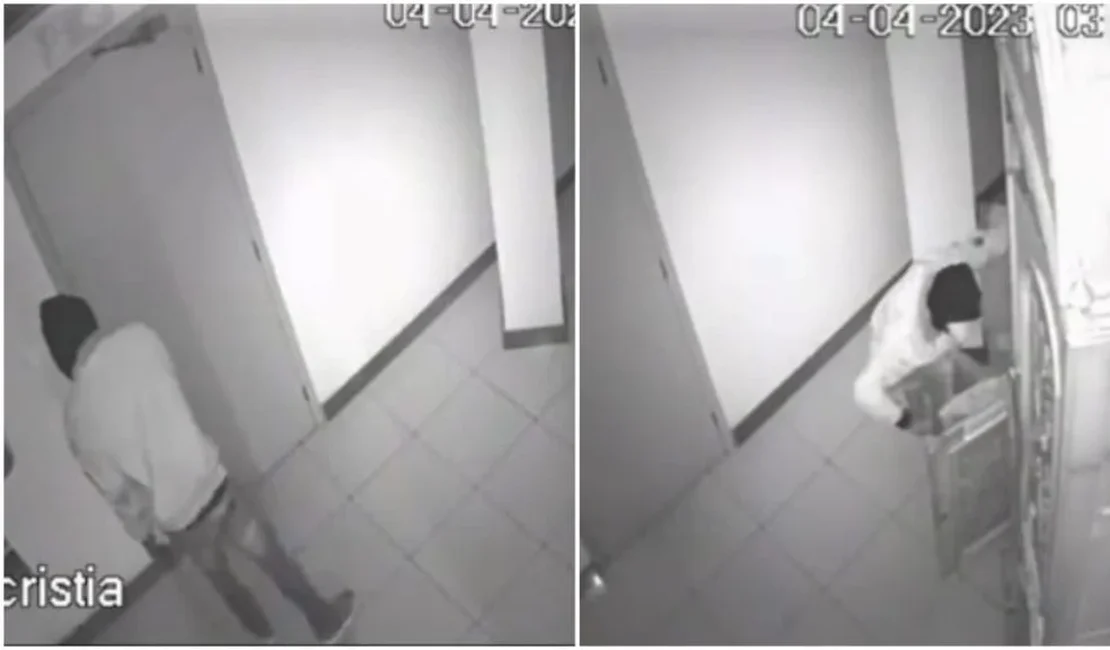 VÍDEO: Ladrão invade igreja, causa danos e furta crucifixos e cálices em Minas Gerais