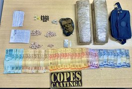 Policiais militares da Copes prendem traficante de drogas em Cacimbinhas