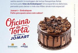 Oficina de Tortas promete experiência deliciosa com montagens ao vivo no Jomart Atacarejo