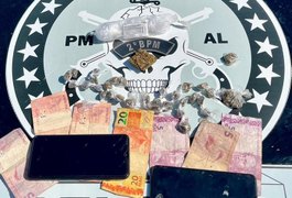 Polícia prende casal suspeito de tráfico de drogas em Murici