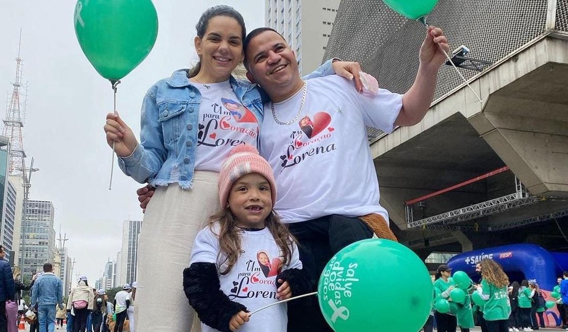 Família de menina arapiraquense aguarda transplante cardíaco há 3 anos e compartilha jornada na internet