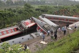 Nove trabalhadores morrem atropelados por trem na China