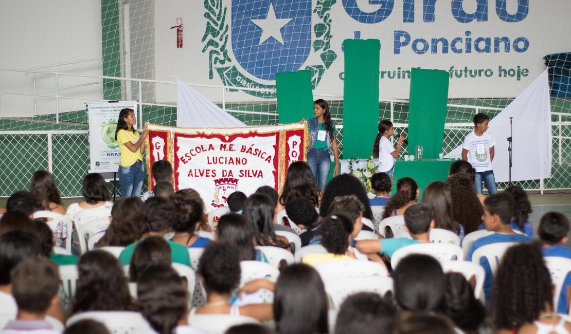 Alunos elegem delegados para representar Girau do Ponciano na V Conferência Nacional Infantojuvenil pelo Meio Ambiente