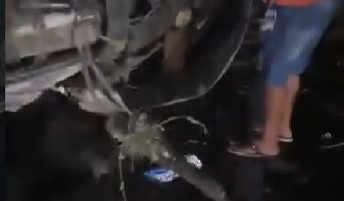 Grave acidente entre dois carros deixa feridos na ﻿na BR-316, em Pilar