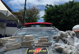 Homem é preso e mais de 12 kg de maconha apreendidos em Maceió