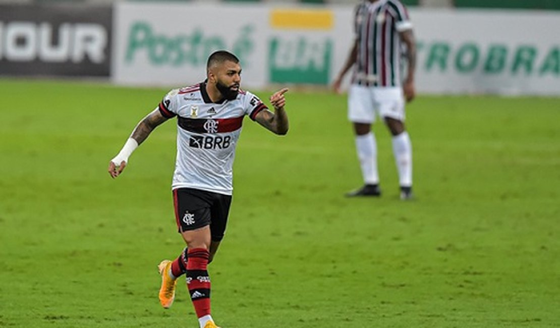 “Tudo normal”, alfineta Gabigol, depois de vitória do Flamengo sobre o Fluminense