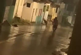 VÍDEO: Homem filmado dando 'voadora' em mulher na cidade de Quebrangulo é solto após audiência de custódia