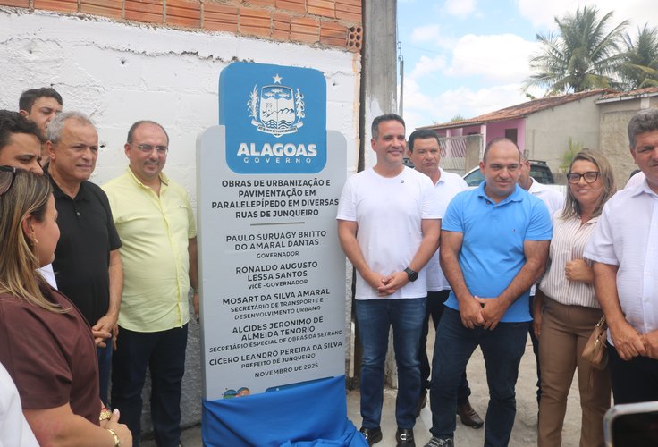 Com investimentos de R$ 10 milhões, prefeito Leandro Silva e Governador Paulo Dantas inauguram obras em Junqueiro
