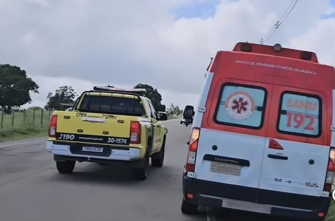 Motociclista passa mal e sofre queda na AL-115, em Girau do Ponciano