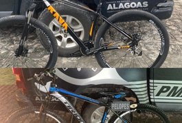 Polícia localiza bicicletas furtadas de comércio, em Penedo