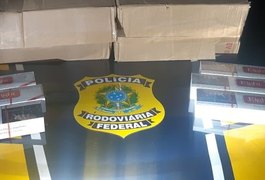 Vídeo. Carga com mil cigarros contrabandeados é apreendida pela PRF em Alagoas