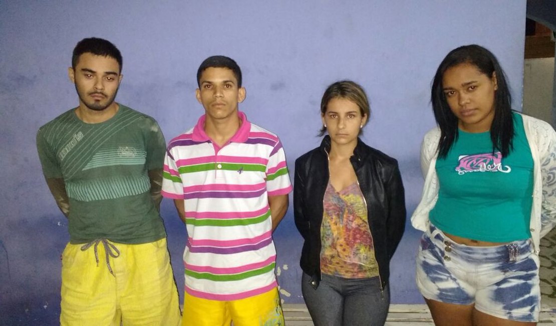 Grupo é detido suspeito de porte ilegal de arma de fogo e tráfico de drogas