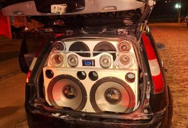 Operação policial apreende sete equipamentos sonoros no fim de semana em Alagoas