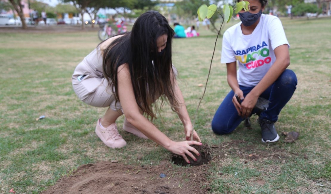 Meio Ambiente: 96 mudas de árvores são plantadas em comemoração ao aniversário de Arapiraca