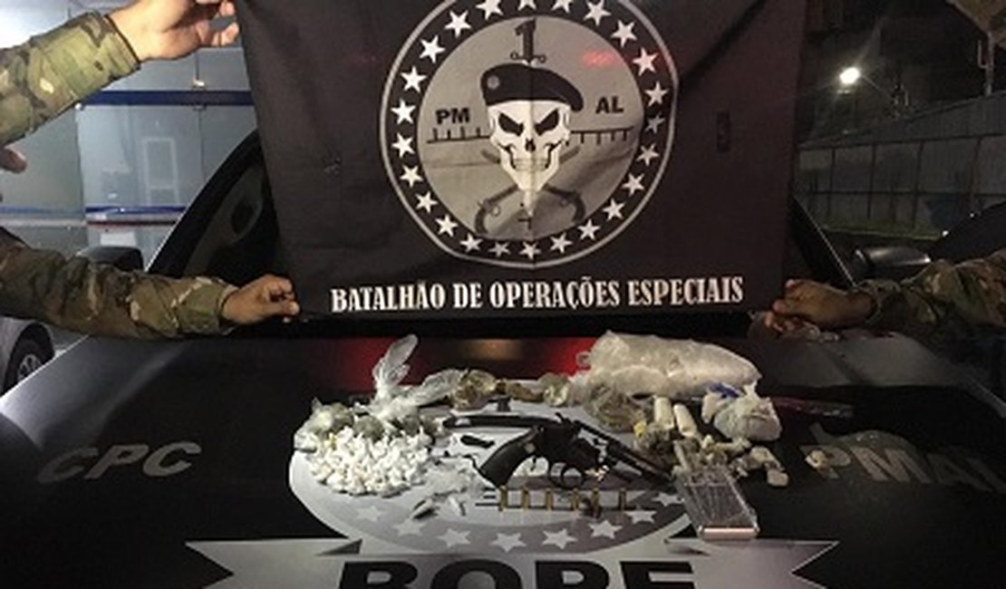 Batalhão de Radiopatrulha e Bope apreendem armas de fogo em bairros distintos de Maceió