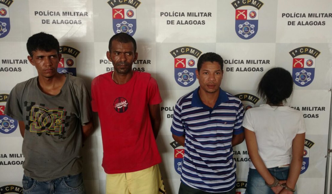 PM prende suspeitos de furtar residências em São Miguel dos Campos