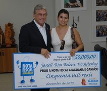 Nota Fiscal Alagoana pagará meio milhão de reais em prêmios