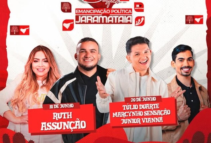 Jaramataia celebra 64 anos de emancipação política com inaugurações e shows de grandes atrações musicais
