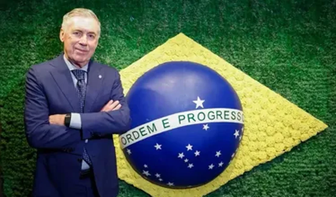 CBF renova contrato de Carlo Ancelotti até 2030