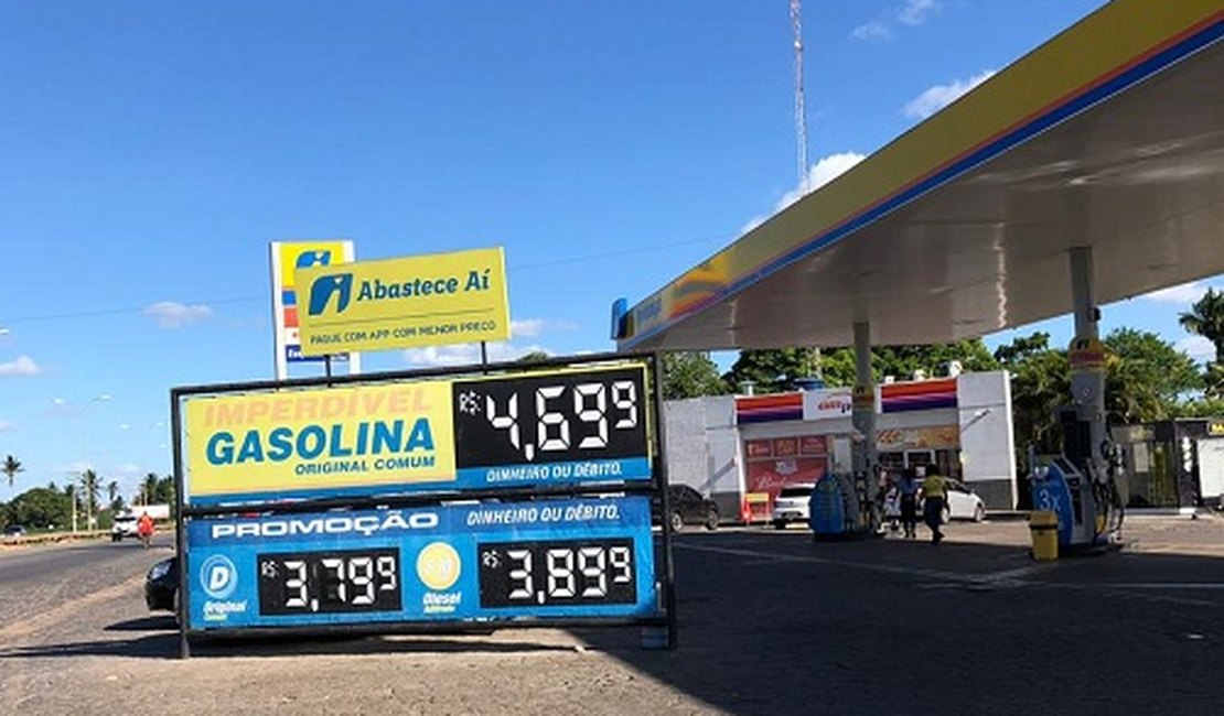 Levantamento revela que preço médio da gasolina em Alagoas é mais caro do Nordeste