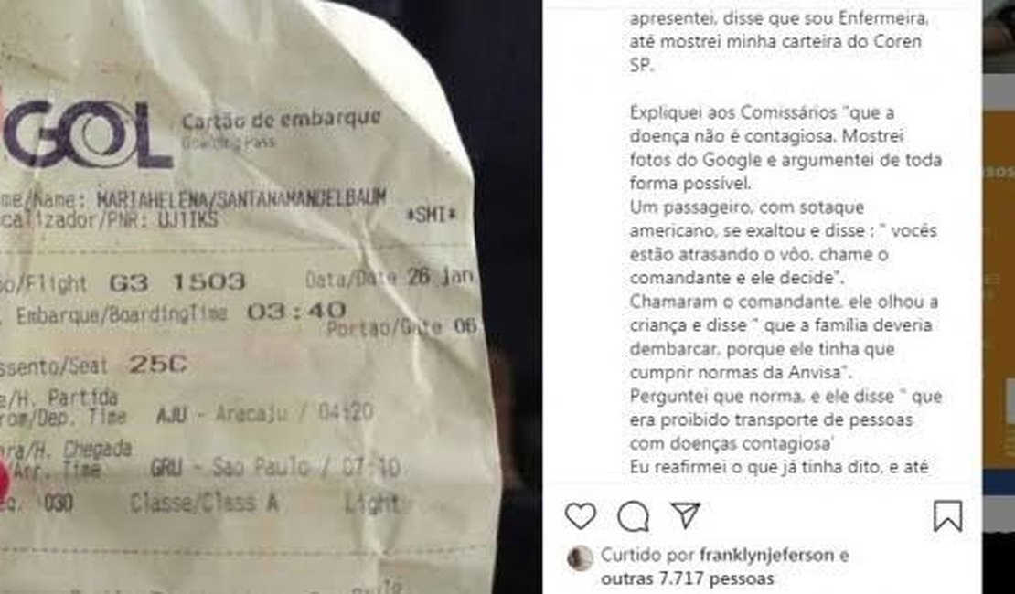 Advogado fala sobre caso da família girauense retirada de avião por causa de doença rara de criança